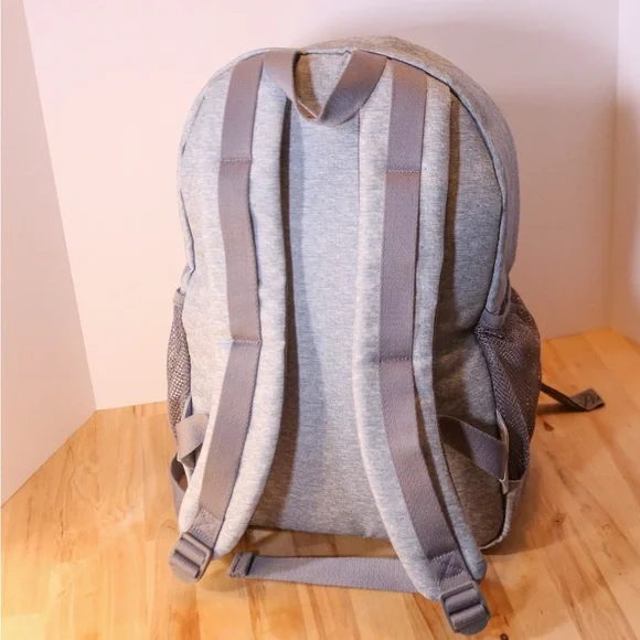 Victorias Secret PINK Classic Backpack Bookbag Tote In Grey - Picture 6 of 13